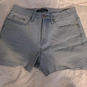 Baby blue Calvin Klein jean shorts